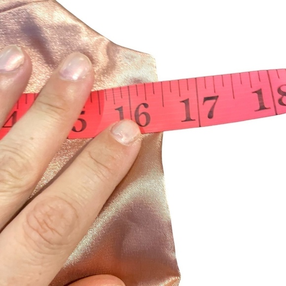 Pink Stretch Satin Mini Dress 🤍 - Picture 9 of 9